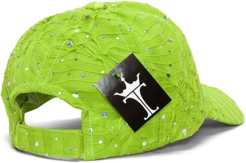 TOP HEADWEAR Womens Sequin Trim Baseball Cap in Kuwait