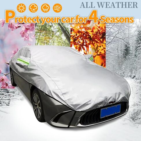 Car Cover for Mercedes 300TD 1978-1986 Waterproof Half Car Cover for Outdoor Sun Rain Dust UV Protector for Windshield in Saudi Arabia