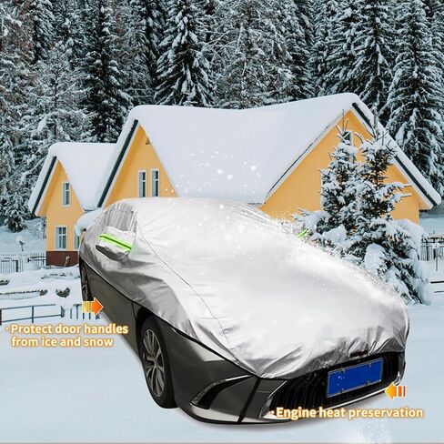 Car Cover for Mercedes 300TD 1978-1986 Waterproof Half Car Cover for Outdoor Sun Rain Dust UV Protector for Windshield in Saudi Arabia