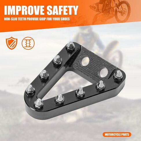 دواسة الفرامل الخلفية الفرامل الخلفية من الألومنيوم الأسود المتوافق مع KTM 125-500 XC/XCF/XCW/SX/SXF/EXCF/TPI/6D 2016-2022 ، Husqvarna 125-501 TE/TE/FE/TX/TC/TC/FC 2016-20 in Kuwait