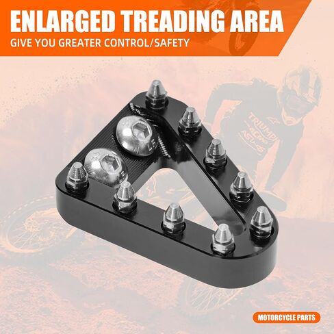 دواسة الفرامل الخلفية الفرامل الخلفية من الألومنيوم الأسود المتوافق مع KTM 125-500 XC/XCF/XCW/SX/SXF/EXCF/TPI/6D 2016-2022 ، Husqvarna 125-501 TE/TE/FE/TX/TC/TC/FC 2016-20 in Kuwait