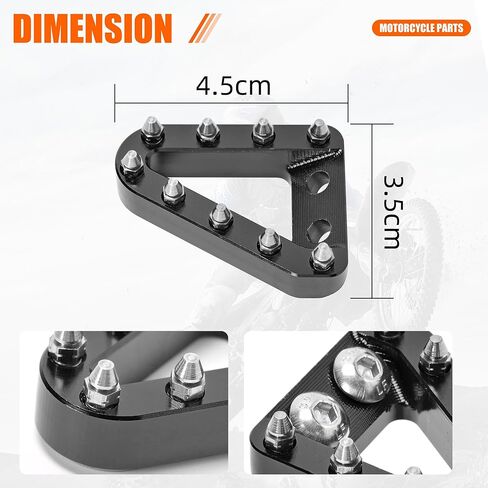 دواسة الفرامل الخلفية الفرامل الخلفية من الألومنيوم الأسود المتوافق مع KTM 125-500 XC/XCF/XCW/SX/SXF/EXCF/TPI/6D 2016-2022 ، Husqvarna 125-501 TE/TE/FE/TX/TC/TC/FC 2016-20 in Kuwait