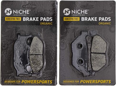 NICHE Brake Pad Set for Yamaha V Star 1300 5VU-25805-00-00 3D8-25806-00-00 Front Rear Semi-Metallic in Saudi Arabia