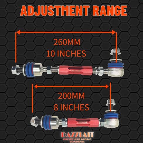 AD-F-BL Front Adjustable Sway Bar End Links Kit Fit for Toyota 2003-24 4Runner | 2007-14 FJ CRUISER | FORTUNER 2005-23 | HILUX 2005-23 | LAND CRUISER PRADO 2002-10 | Adjustable Sway Bar Links in Kuwait