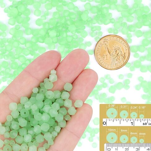 400pcs Bicone Crystal Beads, 10mm Faceted Crystal Glass Beads Bulk, Loose Spacers Beads Bracelet Beads for Jewelry Making DIY Necklace Bracelet Earring in Saudi Arabia