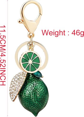 Cute Keychain for Women for Bag,Keychain for Bag Charms,Fruit Lemon Keychains for Women Bags or Purses in Saudi Arabia