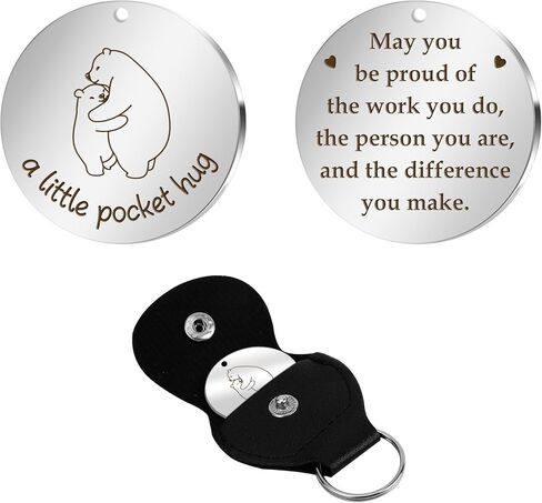 Ariantrp Pocket Hug Token Inspirational Gifts for Mom Dad Grandma Grandpa Keychain Christian Christmas in Kuwait