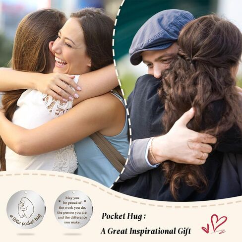 Ariantrp Pocket Hug Token Inspirational Gifts for Mom Dad Grandma Grandpa Keychain Christian Christmas in Kuwait