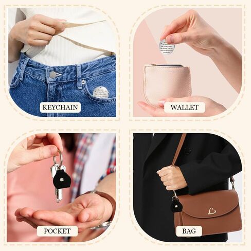 Ariantrp Pocket Hug Token Inspirational Gifts for Mom Dad Grandma Grandpa Keychain Christian Christmas in Kuwait