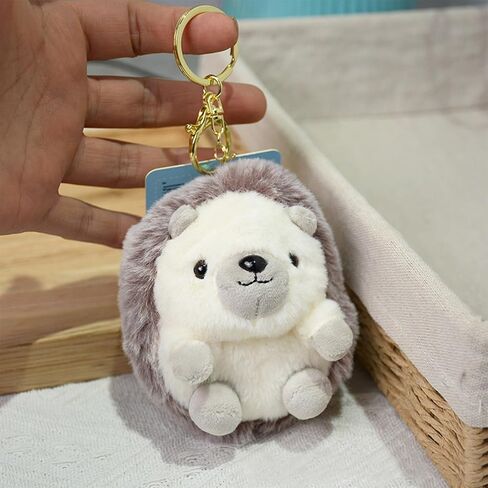Hedgehog Plush Keychain – Funny Keyring Charm for Women, Men, Kids | Car Key Handbag Purse Backpack Decor & Birthday Gift in Kuwait
