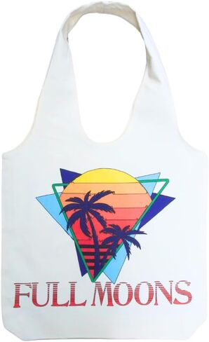 Canvas Tote Bag, Retro Summer Design, Cream Color in Saudi Arabia