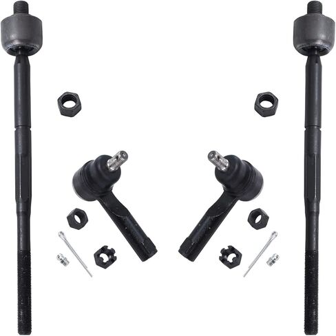 Detroit Axle - Front 10pc Suspension Kit for 2000-2006 Nissan Sentra ، Tie Inner Rod Ouder Boots Lower Ball Ball Links 2001 2002 2003 2004 in Saudi Arabia