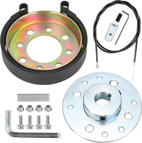 GREHUA Go Kart Sprocket Brake Hub 3/4" Bore 3/16" Keyway مع مجموعة أدوات متوافقة مع Go Cart Drift Trike Mini Bike Dune Buggy Quad ATVs المحور الخلفي قضيب الفرامل طبل التركيب الصلب شديد التحمل in Saudi Arabia