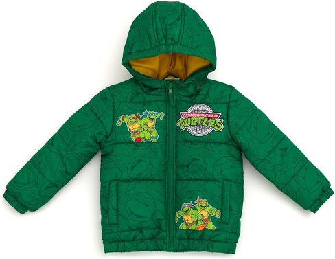 Teenage Mutant Ninja Turtles zip Up Puffer Jacket Studler لأحجام الأطفال الكبيرة (3T - 10-12) in Saudi Arabia