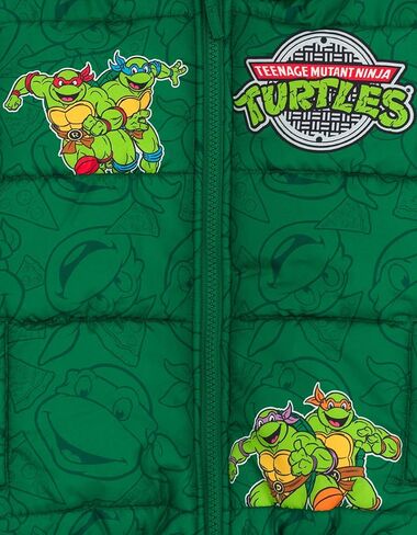 Teenage Mutant Ninja Turtles zip Up Puffer Jacket Studler لأحجام الأطفال الكبيرة (3T - 10-12) in Saudi Arabia