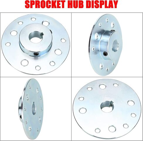 GREHUA Go Kart Sprocket Brake Hub 3/4" Bore 3/16" Keyway مع مجموعة أدوات متوافقة مع Go Cart Drift Trike Mini Bike Dune Buggy Quad ATVs المحور الخلفي قضيب الفرامل طبل التركيب الصلب شديد التحمل in Saudi Arabia