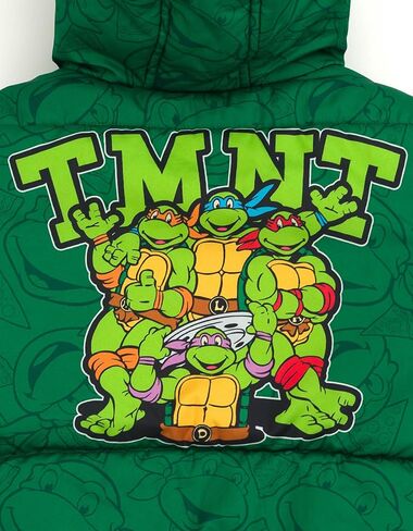 Teenage Mutant Ninja Turtles zip Up Puffer Jacket Studler لأحجام الأطفال الكبيرة (3T - 10-12) in Saudi Arabia
