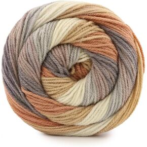 Caron Cinnamon Swirl Cakes Yarn, Springtime in Kuwait