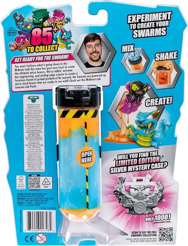 MrBeast Lab Swarms Series 2, Atomic Series Exclusive Cash Case Bulk Pack, Experiment by Adding Water, Shaking The Test Tube and Reveal 2 of The 18, MrBeast Themed Swarms Collectible Micro Beasts in Saudi Arabia