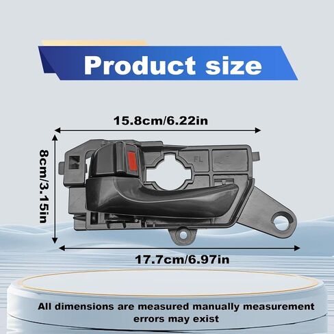 Front Right Interior Door Handle -Compatible with 2008 2009 2010 Hyundai Sonata Replacement Part 82610-3K520HZ (Front Right) in Saudi Arabia