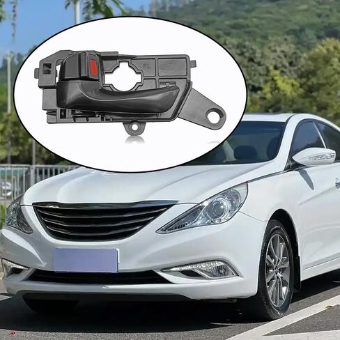Front Right Interior Door Handle -Compatible with 2008 2009 2010 Hyundai Sonata Replacement Part 82610-3K520HZ (Front Right) in Saudi Arabia