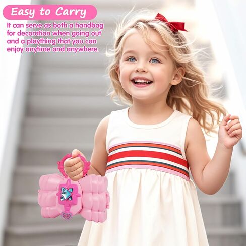 Topsolid Kids Makeup Kit for Girl, Real Washable Makeup for Kids with Mirror, Kids Makeup Sets for Girls 5-8, Princess Toys Cosmetic Set, Christmas & Birthday Gifts Toys for 3 4 5 6 7 8 Year Old Girls in Kuwait