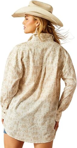 ARIAT Women's Comic Toile Poppy Summer Overshirt in Saudi Arabia