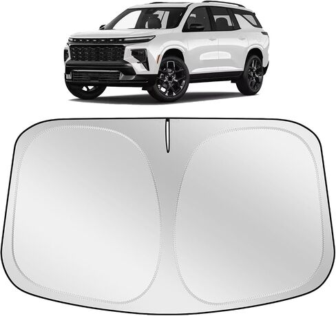 Xhring Windshield Sun Shade Sunshade متوافق مع Chevy Traverse 2025 2024 2023 2018-2022 LS RS Redline Premier High Country Accessories Window Sun Shield Cover in Saudi Arabia