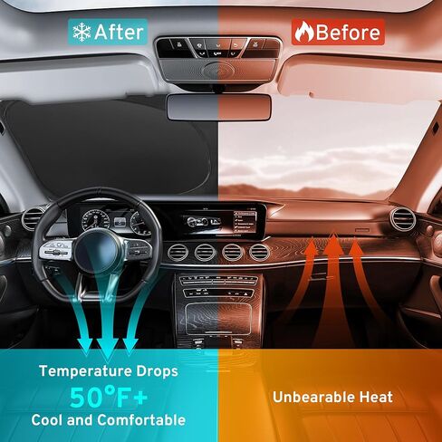 Xhring Windshield Sun Shade Sunshade متوافق مع Chevy Traverse 2025 2024 2023 2018-2022 LS RS Redline Premier High Country Accessories Window Sun Shield Cover in Saudi Arabia