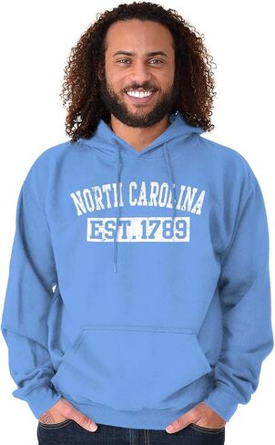 Classic Teaze Vintage North Carolina Distressed Est Hoodie Sweatshirt Women Men in Kuwait