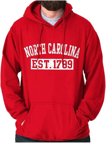 Classic Teaze Vintage North Carolina Distressed Est Hoodie Sweatshirt Women Men in Kuwait