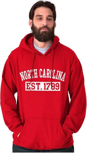 Classic Teaze Vintage North Carolina Distressed Est Hoodie Sweatshirt Women Men in Kuwait