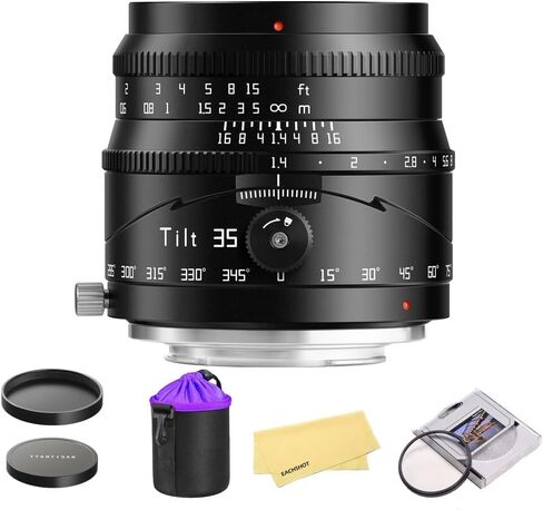 TTARTISAN 35 مم F1.4 TILT APS-C Frame F1.4 LARGE APERTURE MANUAL LENS متوافقة مع Sony A5000 ، A6000 ، A5100 ، NEX-3 ، NEX-3R ، NEX-5T ، NEX-5R ، NEX-5N ، ZVE-10 ، FX30 in Kuwait