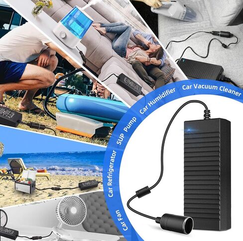محول AC إلى DC 110V إلى 12 فولت ، محول 10A 120W ، مقبس ولاعة السجائر 12 فولت إلى الجدار لثلاجة السيارة ، نفخ الإطارات ، نظافة فراغ ، مبرد عديمة الفائدة in Kuwait