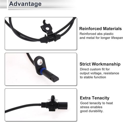 Rear Right ABS Wheel Speed Sensor for Honda Pilot 2009-2015 ABS Sensor Anti-lock Braking System Sensor No.57470SZAA01 1 Pcs in Saudi Arabia