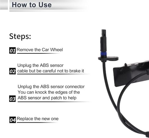 Rear Right ABS Wheel Speed Sensor for Honda Pilot 2009-2015 ABS Sensor Anti-lock Braking System Sensor No.57470SZAA01 1 Pcs in Saudi Arabia