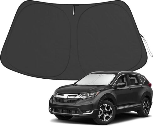 Windshield Sun Shade Compatible with Jeep Grand Cherokee 2021-2025 Accessories, Foldable Car Sun Visor Cover Reflective Polyester Sunshade for Sun Protection Keep Vehicle Cool in Saudi Arabia