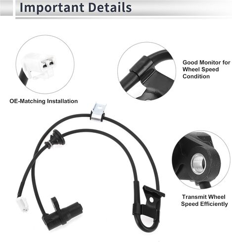 Rear Right ABS Wheel Speed Sensor for Toyota Highlander 2004-2007 ABS Sensor Anti-lock Braking System Sensor No.8954548030 1 Pcs in Saudi Arabia