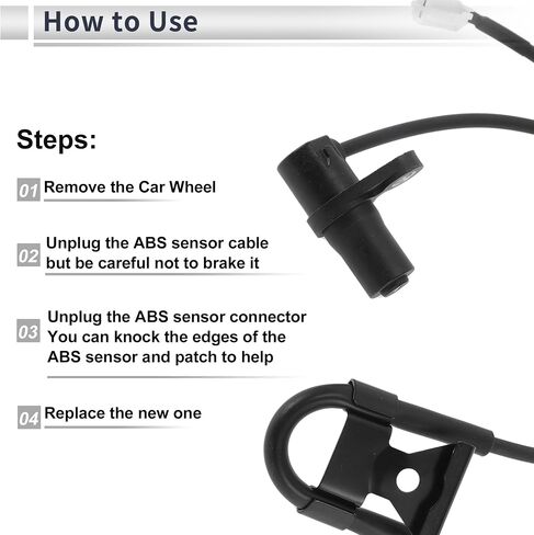Rear Right ABS Wheel Speed Sensor for Toyota Highlander 2004-2007 ABS Sensor Anti-lock Braking System Sensor No.8954548030 1 Pcs in Saudi Arabia
