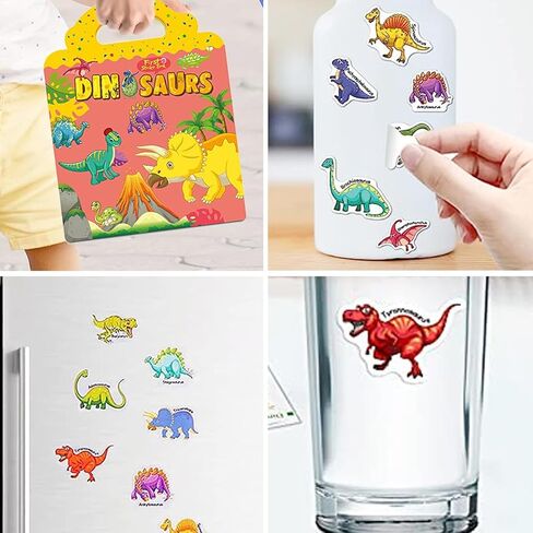 Reusable Sticker Book for Kids, Vehicles Truck Stickers Educational Learning Toys Travel Stickers Activity Books for Toddler Girls Boys Age 3+ Birthday Gifts in Kuwait