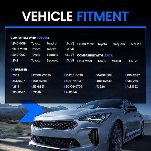 المولد المتوافق مع تويوتا سيكويا 2008-2022 TUNDRA 2007-2020 ، متوافق مع لكزس GX460 2011-2023 ، 4.6L 5.7L ، مناسب لـ 11352 27060-020 104210-5090 104210-5091 و 400-52549R in Saudi Arabia