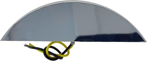 Amber Rectangular 4-4/5" Armored-Style Clearance Side Marker Light Chrome 12LED, Rectangle Led Trailer Clearance Lights, Surface Mount Led Lights (2 PACK) in Saudi Arabia