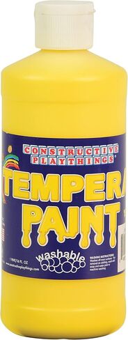 Constructive Playthings Washable Tempera Paint for Kids, Classroom Painting Supplies, 1 Pint, Brown in Saudi Arabia