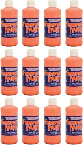 Constructive Playthings Washable Tempera Paint for Kids, Classroom Painting Supplies, 1 Pint, Brown in Saudi Arabia