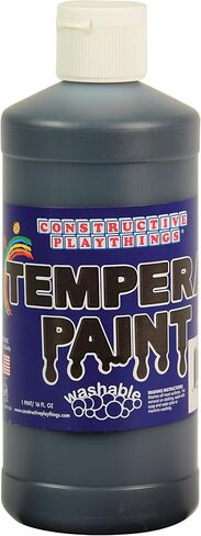 Constructive Playthings Washable Tempera Paint for Kids, Classroom Painting Supplies, 1 Pint, Brown in Saudi Arabia