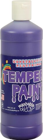 Constructive Playthings Washable Tempera Paint for Kids, Classroom Painting Supplies, 1 Pint, Brown in Saudi Arabia
