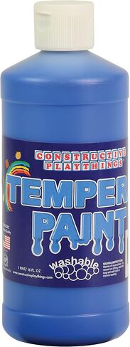 Constructive Playthings Washable Tempera Paint for Kids, Classroom Painting Supplies, 1 Pint, Brown in Saudi Arabia