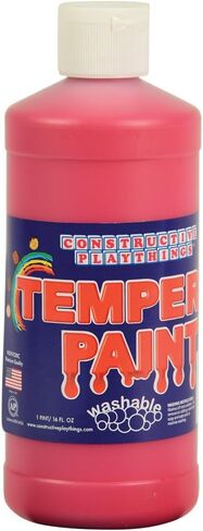Constructive Playthings Washable Tempera Paint for Kids, Classroom Painting Supplies, 1 Pint, Brown in Saudi Arabia