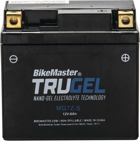 BikeMaster MG7Z-S TruGel Motorcycle Battery - 114L x 71W x 106H mm in Saudi Arabia