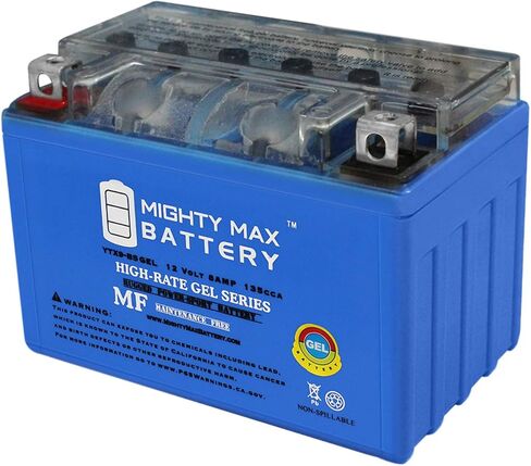 Mighty Max Battery YTX9-BS Gel Battery for Honda TRX 125 250 300 400EX Sportrax Fourtrax Brand Product in Saudi Arabia